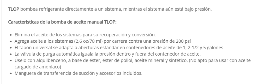 CPS BOMBA MANUAL PARA CARGA DE ACEITE