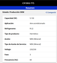 Compresor Hermético de Alta temperatura para R22 de 1.5 HP Trifásico 220/3/60 - COPELAND