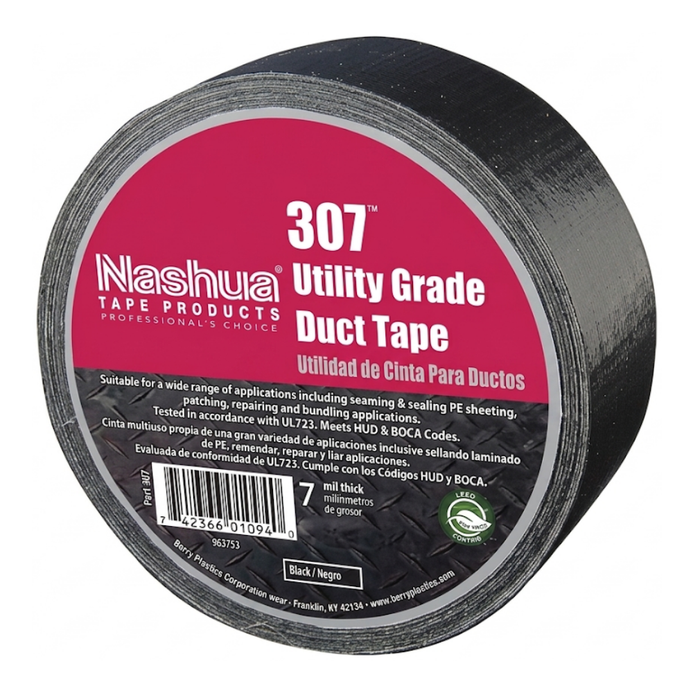 Cinta para ducto negra ( 815152112 ) 19 Mm X 4 X 55 Mts