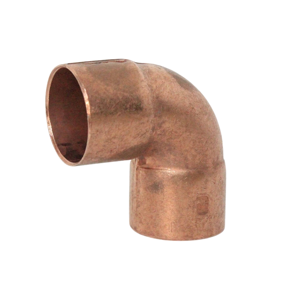Codo de cobre 3/8 x 90 ø
