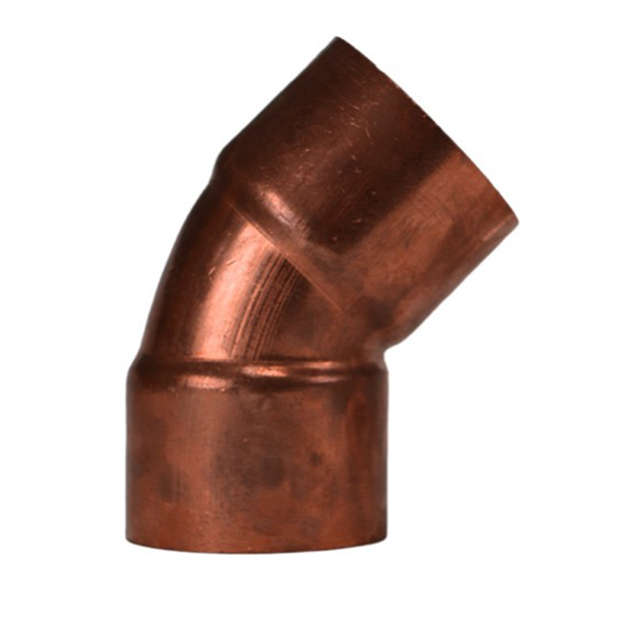 Codo de cobre 5/8 x 45 ø