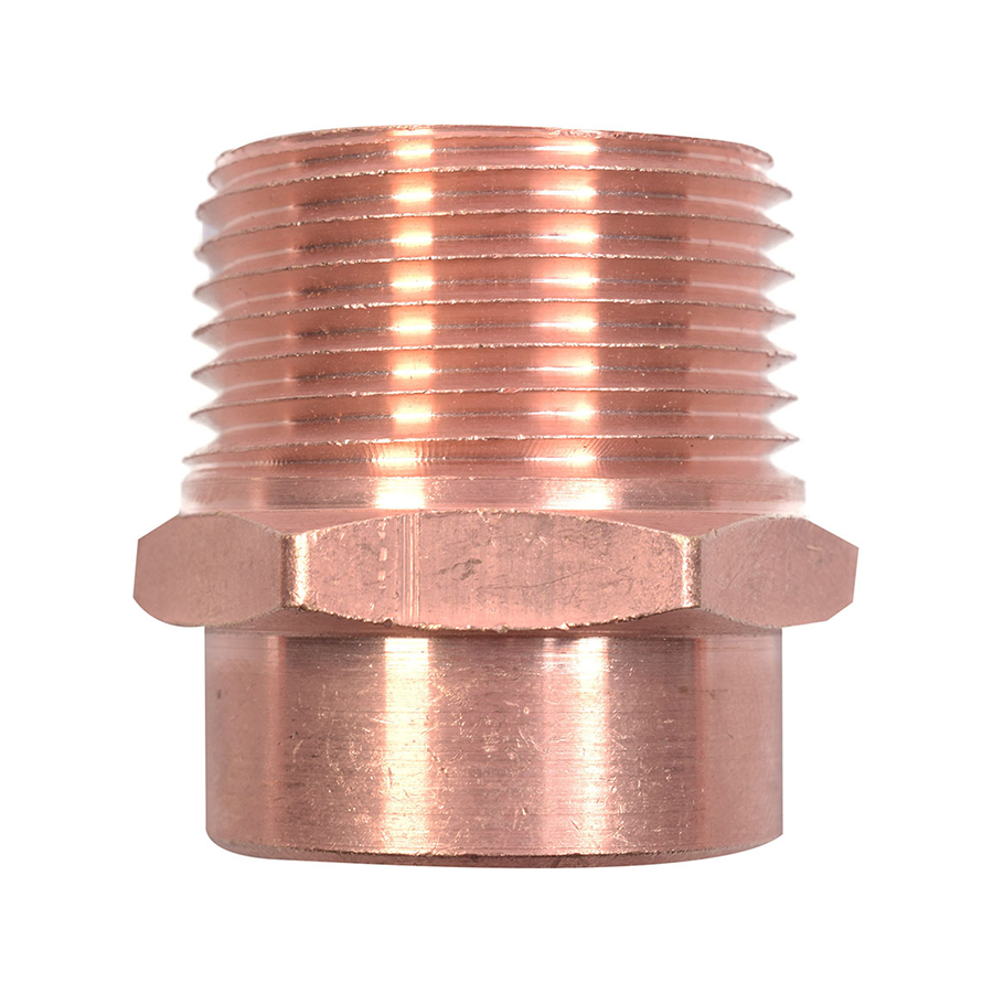 Conector de cobre con cuerda exterior de 1 5/8 