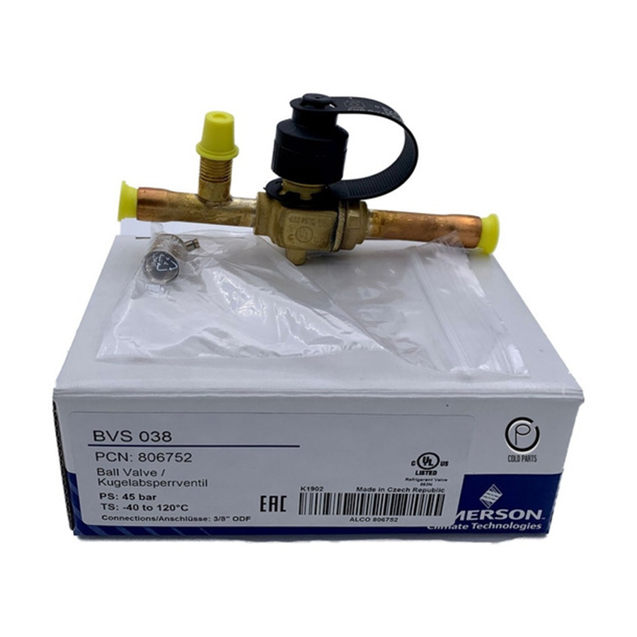 Válvula de Bola con pivote 3/8 soldar - (PCN 081014)- Copeland