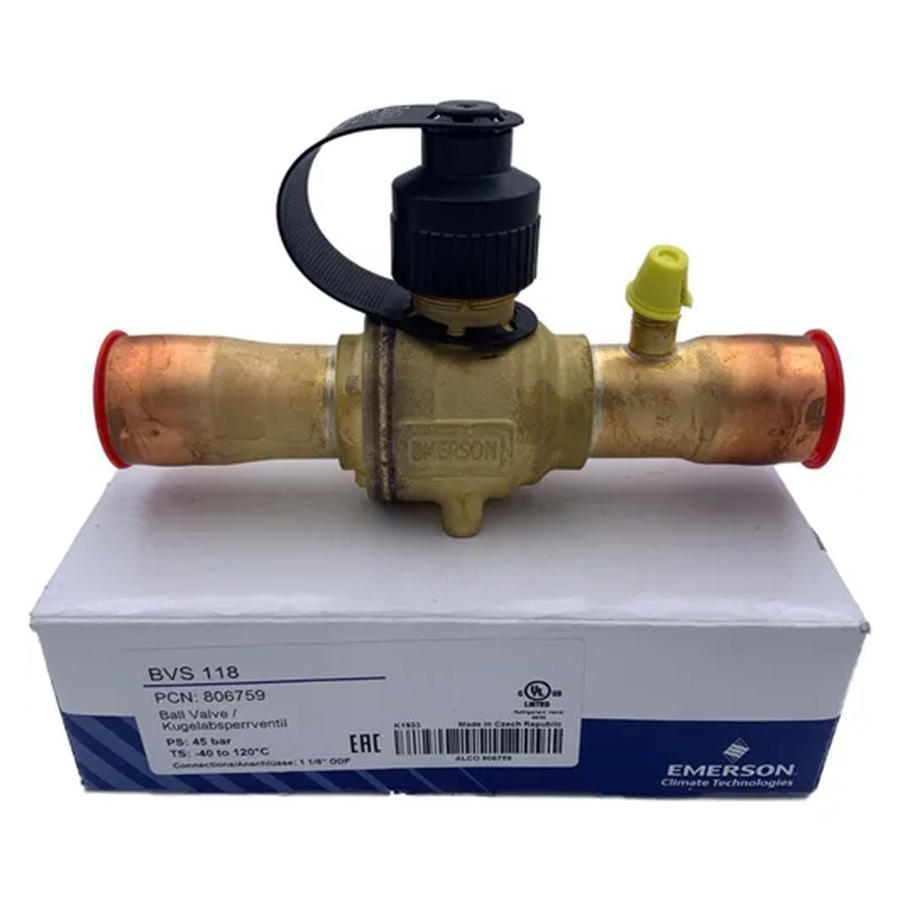 [VBOEMEBVSS118T] Válvula de Bola con pivote 1 1/8 soldar - (PCN 081071) - Copeland (NUEVO MODELO PARA A2L)