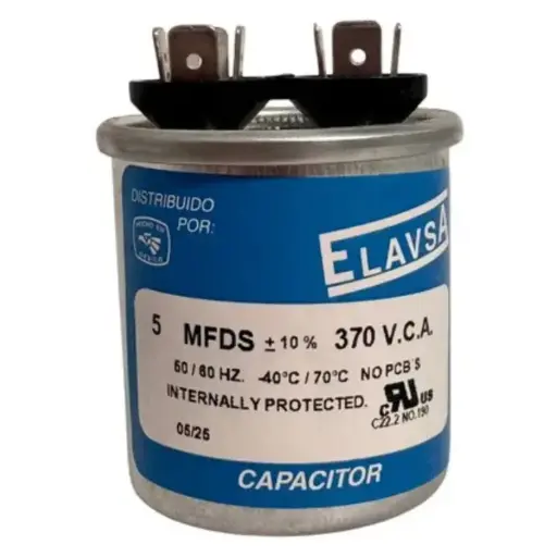[CAPKRO5370] Capacitor de trabajo 5 MFD 370-450V - KRONA
